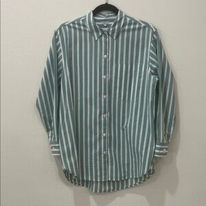 Rails Elsa Agave White Stripe Shirt Sz S